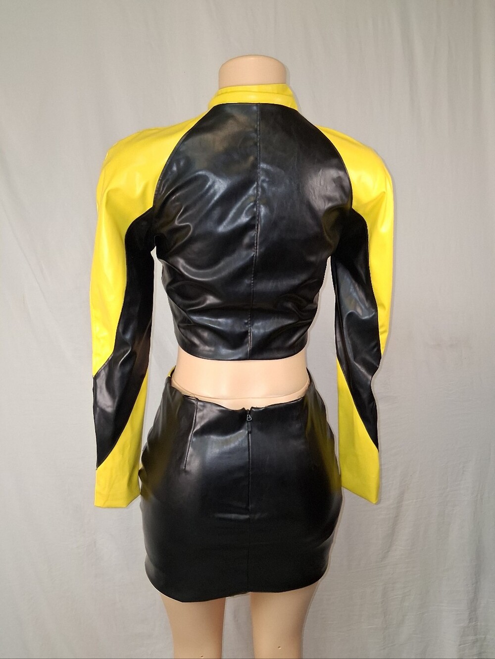 Fashion Nova Yellow & Black Colorblock Mini Skirt - Picture 10 of 17